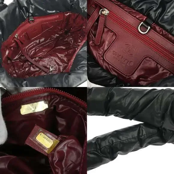 Chanel Quilted Nylon Coco Cocoon Reversible Tote Black - Picture 3 of 4